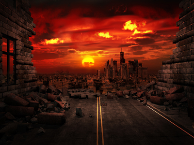 Red-sky dystopia