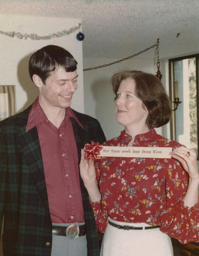 Irene and Tom at Christmas