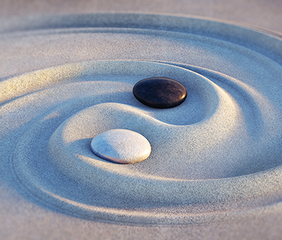 Yin and yang stones